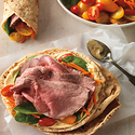 Mediterranean Beef and Veggie Wraps